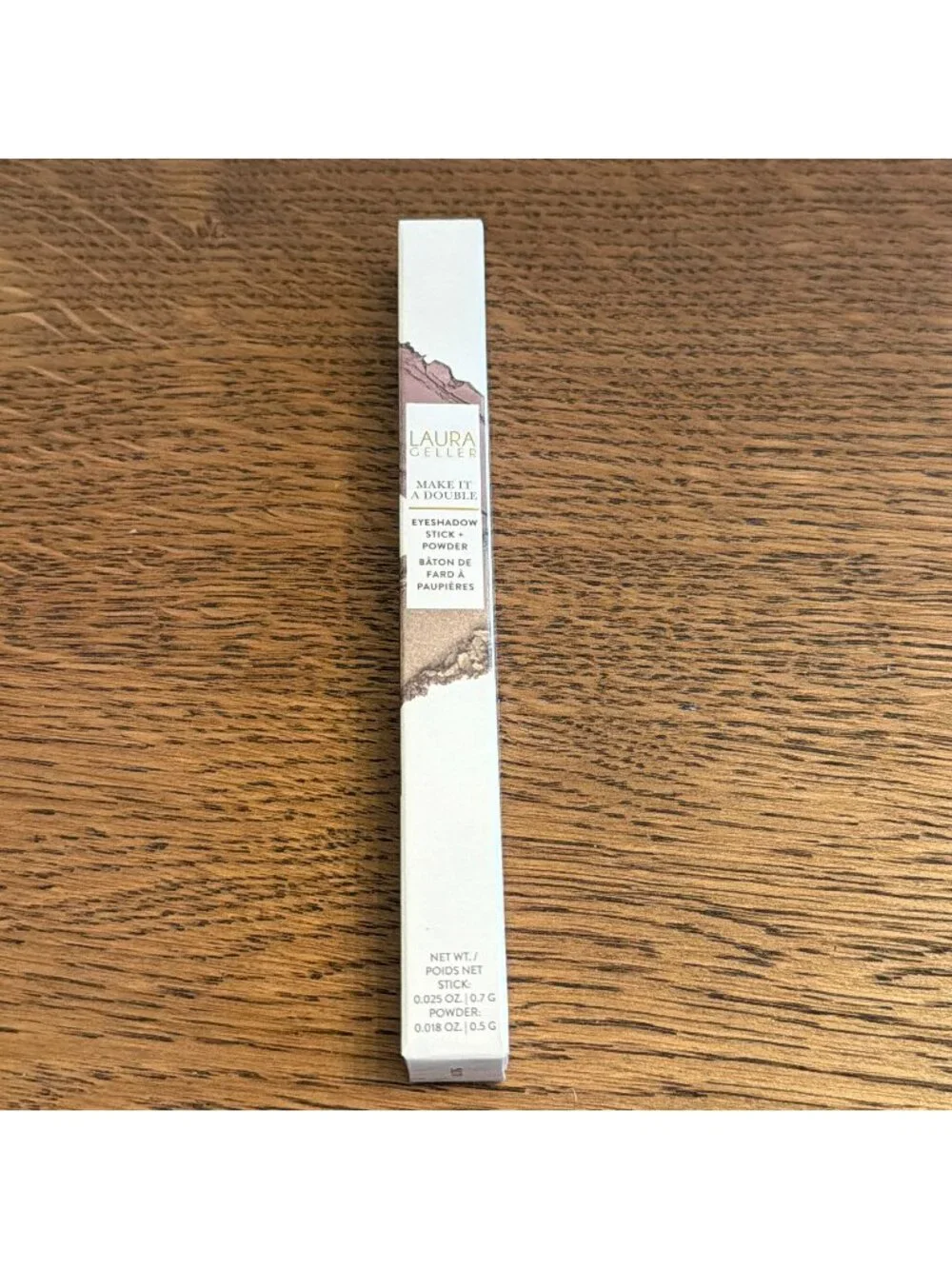 Laura Geller Make It A Double Eyeshadow Stick + Powder Cream Rum New in Box